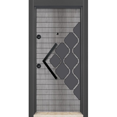 Starsteeldoor Блиндирана врата Lapis L 5220 Сив дъб антрацит (цена без монтаж)