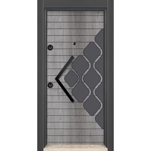 Starsteeldoor Блиндирана врата Lapis L 5220 Сив дъб антрацит (цена без монтаж)