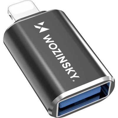Wozinsky Адаптер от Lightning мъжко към USB-A женско за Apple устройства с Lightning порт - Wozinsky WALA-01 Lightning to USB-A Adapter (черен) (WALA-01)