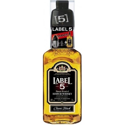 LABEL 5 40% 0,7 l (dárkové balení shaker)