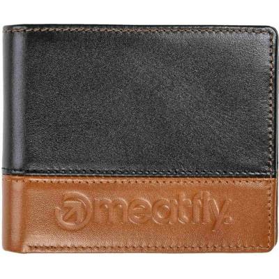 MEATFLY кожена портмоне Eddie Premium Black / Oak Meatfly | Cheren | МЪЖЕ | ЕДИН РАЗМЕР