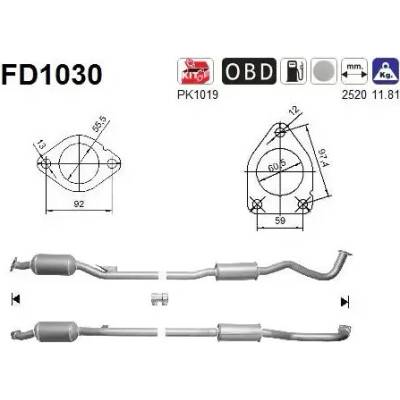 AS Filtr pevných částic ASA FD1030