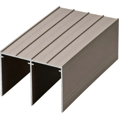 Aluprofil Kolejnice horní 56 mm Bronz 3 m