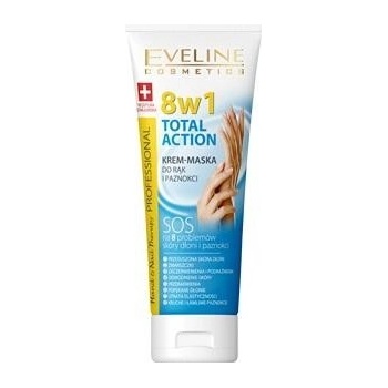 Eveline Cosmetics Total Action obnovujúci krém na ruky 8 v 1 Hands & Nails Cream-Mask 75 ml
