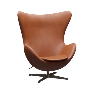 Fritz Hansen Egg leather grace walnut