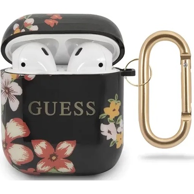 Guess GUACA2TPUBKFL04 черен калъф за AirPods N. 4 Flower Collection (GUACA2TPUBKFL04)
