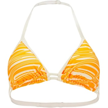PUMA Printed Triangle bikini top - Orange (Bright Orange)