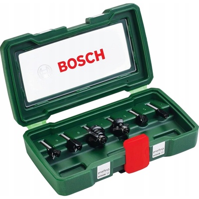 BOSCH 6dílná sada fréz z tvrdokovu (stopka 6 mm)