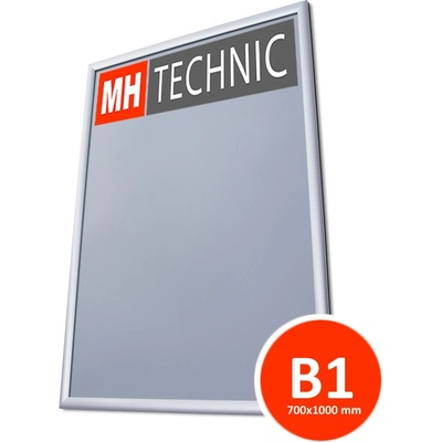 Jansen Display Plakátový rám do výlohy 700 x 1000 mm Šířka 25 mm