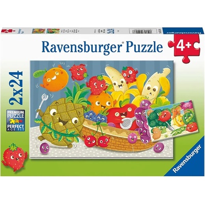 Ravensburger - Puzzle 2x24 Cheeky Fruits - 40 - 99 piese