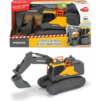 Dickie Toys Volvo: Гусеничен багер със светлини и звук - 23 см (203723008)