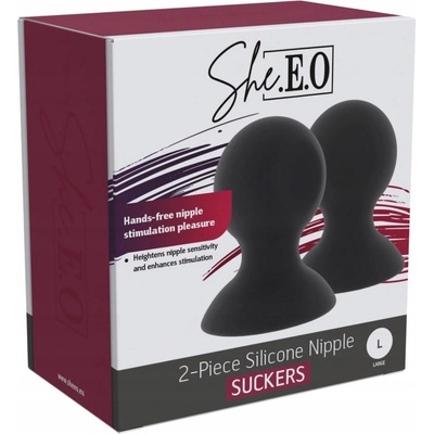 She.E.O Silicone Nipple Suckers L, prísavky na bradavky