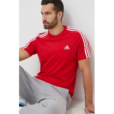 adidas tričko Essentials Single Jersey Embroidered Small Logo T-Shirt IC9290 červené