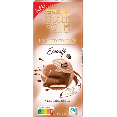 Moser Roth čokoládky Letní edice ledová káva 150 g