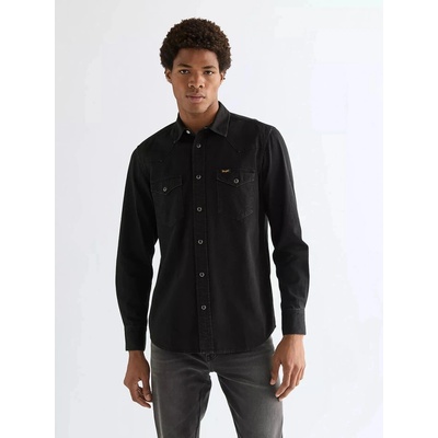 Wrangler Western pánska košeľa 112378427 Rinse black