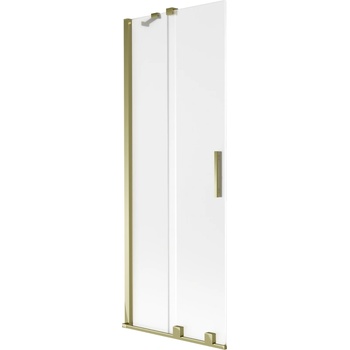 Mexen Velar двукрилен плъзгащ параван за вана 70 x 150 см, матиран, златен - 896-070-000-31-50 (896-070-000-31-50)
