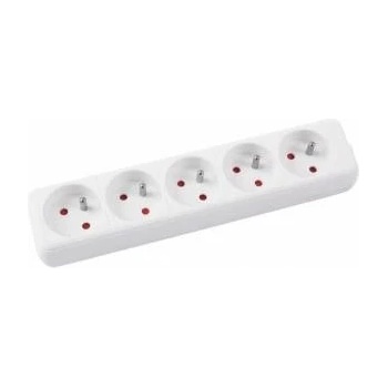 Office Products Preloader OFFICE PRODUCTS, 5 sockets, 5m, with grounding, white
