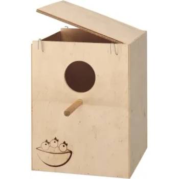 Ferplast Nido Large - Дървена къщичка гнездилка за птици, 25 / 17 / 17 см