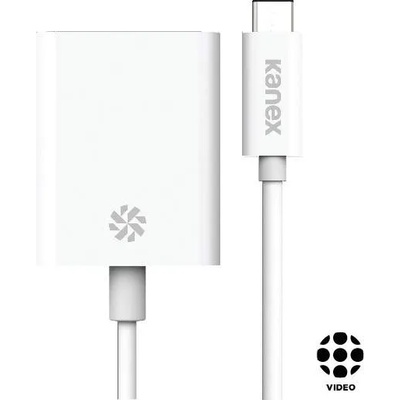 Kanex USB-C to VGA Adapter - адаптер за свързване от USB-C към VGA (бял)