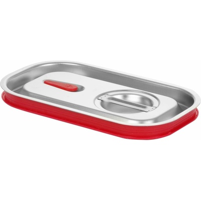 Pokrievka pre nádoby GN so silikónovým tesnením, HENDI, Kitchen Line, GN 1/4, 265 × 162 mm | 807644