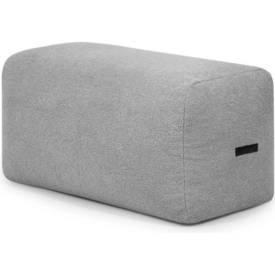 SLOWDOWN Светлосив пуф от букле Plus 100 Lounge - SLOWDOWN (P50DT100 TD WG)