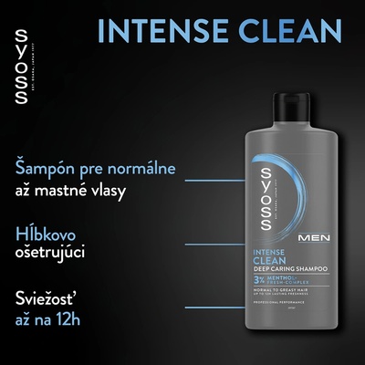 Syoss Men Clean & Cool šampón 440 ml