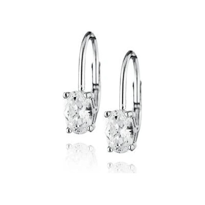 NUBIS® stříbrné s oválným zirkonem NB-3331