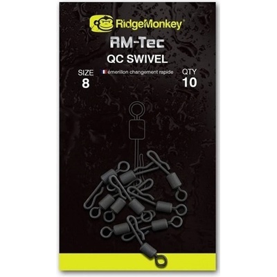 RidgeMonkey Rýchlovýmenný Obratlík Quick Change Swivel veľ.8