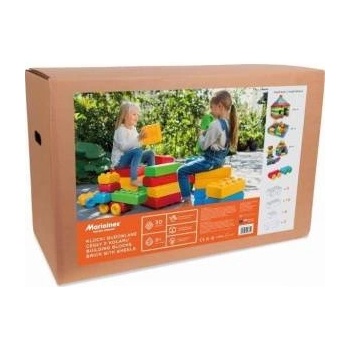 Marioinex Cegly Building Blocks with Wheels 30el