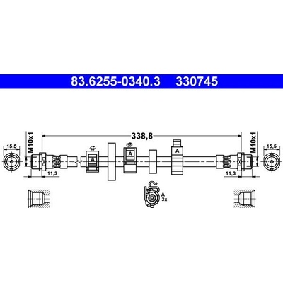 Brzdová hadice ATE 83.6255-0340 (AT 330745)