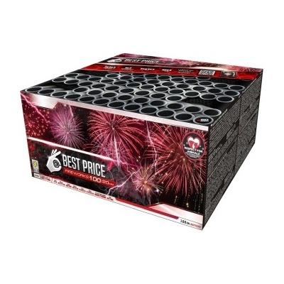 Kompaktný ohňostroj Best price multi shape 100 rán 20 mm