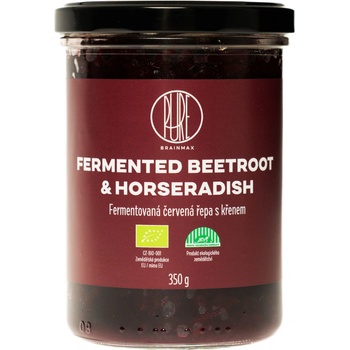 BrainMax Pure Beetroot & horseradish fermentovaná červená repa s chrenom BIO 350 g