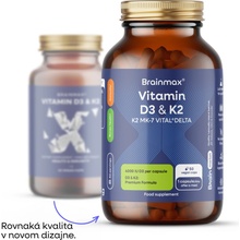 BrainMax Vitamin D3 & K2 50 rastlinných kapsúl