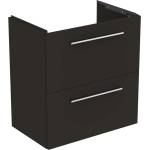 Ideal Standard i. Life S - Шкаф под мивка, 60x38x63 см, 2 чекмеджета, въгленово матово сиво T5293NV (T5293NV)