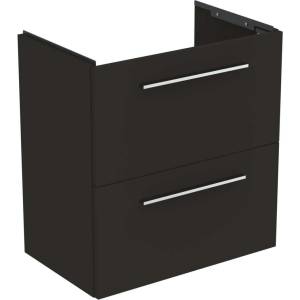 Ideal Standard i. Life S - Шкаф под мивка, 60x38x63 см, 2 чекмеджета, въгленово матово сиво T5293NV (T5293NV)
