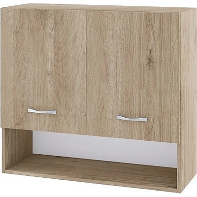 ИРИМ Горен шкаф с две врати и ниша Сити АРДА-8 дъб сонома арвен / дъб сонома арвен 80 см