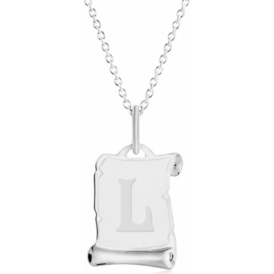 Gemmax Řetízek s písmenem L z bílého zlata GUSWN-56271-25841