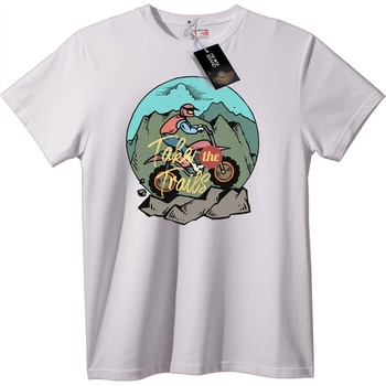 NOONEBRAND Тениска Поемете Пътеките - 2XL, White