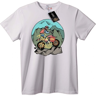 NOONEBRAND Тениска Поемете Пътеките - 2XL, White
