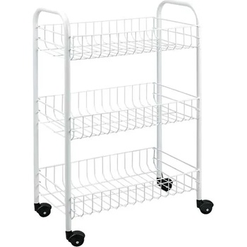 Image 1 of STIDI ЕТАЖЕРКА НА КОЛЕЛЦА siena-3 нива ПВЦ 41х23х63см (34.06.33)