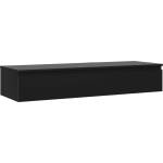 Mexen Orio шкаф за баня под мивка 140 см с плот, 1 чекмедже, черен мат (91A10-14023-1-BFC71)