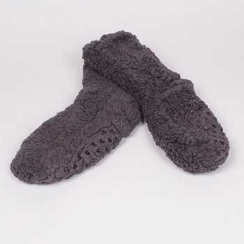 Мъжки пухкави чорапи в тъмносив цвят