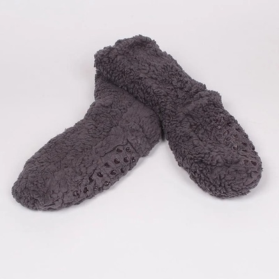 Мъжки пухкави чорапи в тъмносив цвят