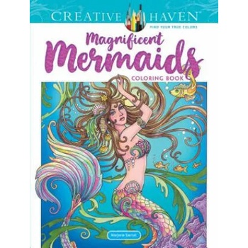 Image 1 of Creative Haven Magnificent Mermaids Coloring Book