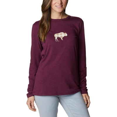 Columbia Dámske tričko dlhý rukáv Hidden Haven™ LS Tee Marionberry Heather