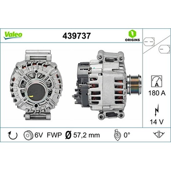 Alternátor VALEO 439737