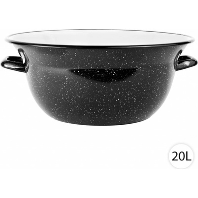 Perfect Home Smaltovaná miska Vandlík černá 20 l 50 cm – Hledejceny.cz
