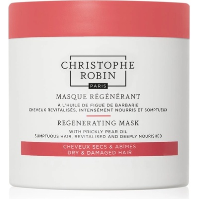 Christophe Robin Regenerating Mask with Prickly Pear Oil regeneračná maska pre suché poškodené chemicky ošetrené vlasy 250 ml