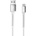 Leki Кабел Leki bycph Pro от USB-A към USB-C, 1m, Бял (9-55)