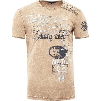 Rusty Neal tričko 15194 béžová